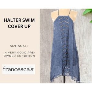 Francesca's Swim Halter Cover Up Size Small VGUC